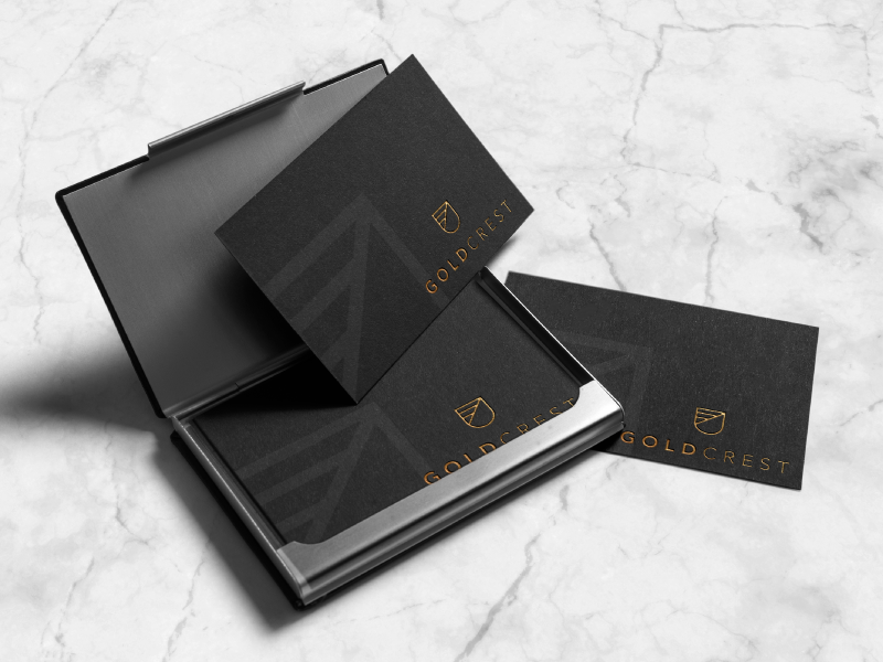 Goldcrest Business Cards by Fable&Co. on Dribbble