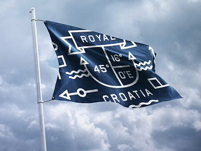 Royal Yacht Charters Branding Flag Design