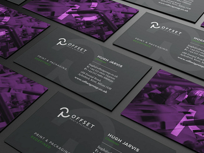 Offset Business Cards branding logo design rebrand stationery design stationery suite