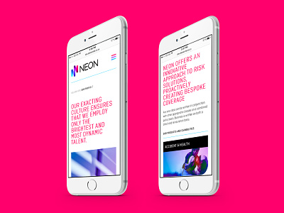 Neon Mobile Website