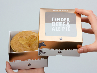 Eden Bridge Luxury Pies branding luxury luxury packaging packaging packaging design pie branding pie packaging