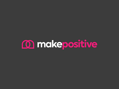 makepositive logo design branding design doodle identity illustration logo make makepositive pink positive rebrand website