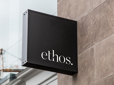 Ethos Building Signage branding ethos ethos branding ligature logo logo design signage wordmark wordmarque
