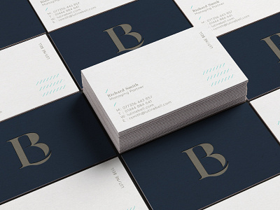 Lutine Bell Business Card Design branding business card design corporate identity die cut logo design monogram