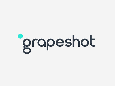 Grapeshot Wordmarque branding dot logo global rebrand grapeshot logo design minimal minimal logo rebrand simple logo word marque wordmaque wordmark