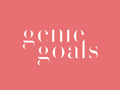 Genie Goals Logo branding genie identity logo design red