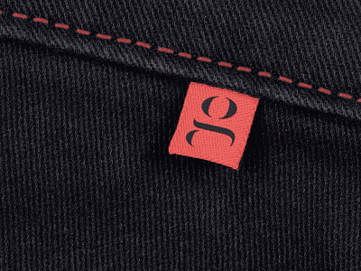 Genie Goals Tag clothing label clothing tag label logo design logo stitching marque monogram stitching tag design