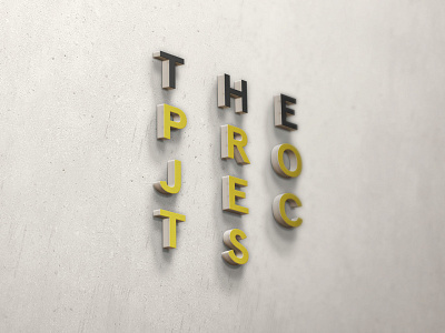 The Projects 3d Stacked Logo