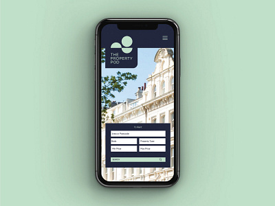 The Property Pod Website & Mobile Design estate agent app design interface design logo mobile mobile design property website