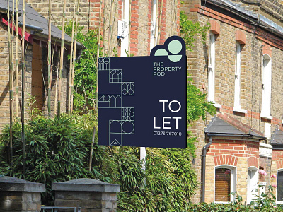 The Property Pod - Property Signage brand identity branding estate agent logo property property sign signage