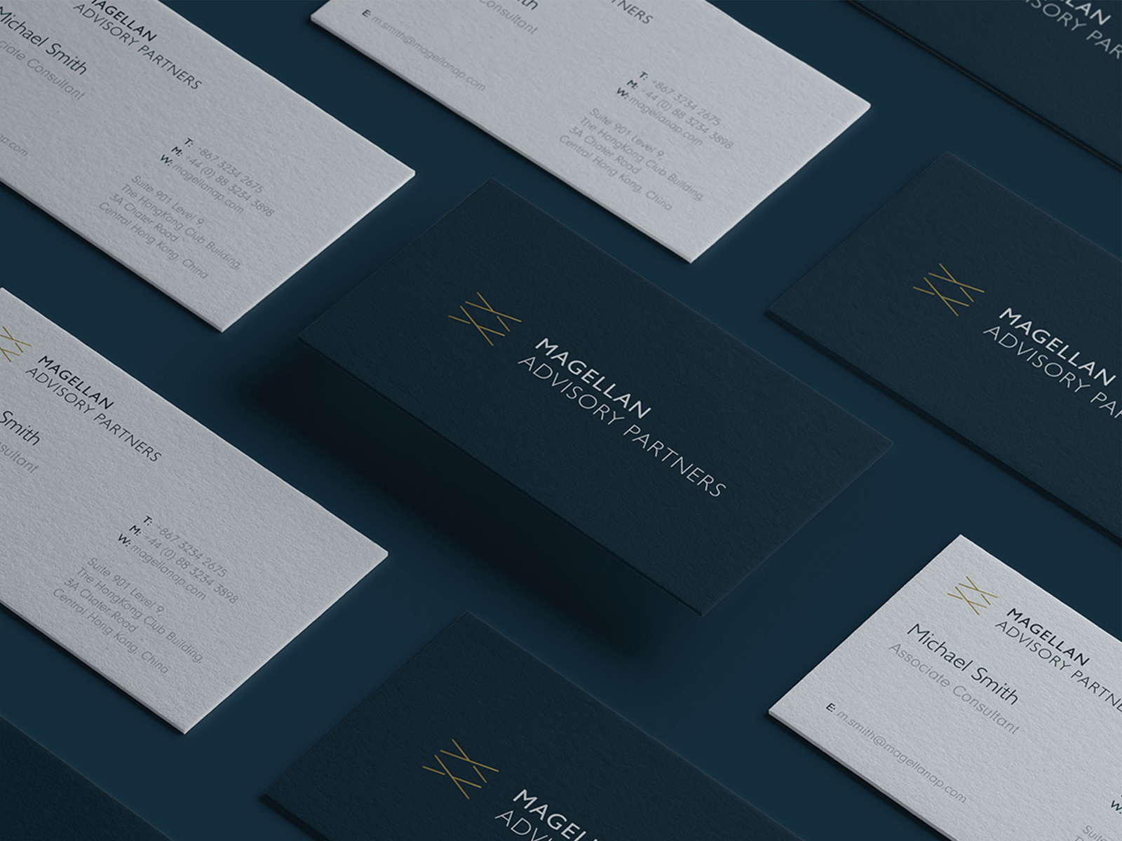 Magellan Advisory Partners Business Cards By Fable Co On Dribbble Magellan Advisory Partners Business