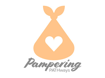 Pampering PATHways Logo baby logo logo design mommy motherhood newborn opioid stork