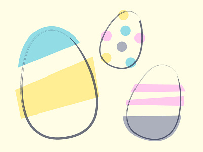 Easter Eggs design easter easter egg egg holiday midcentury retro