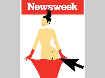 Newsweek/Paper mashup illustrator kim kardashian newsweek paper paper magazine parody sexism silicon valley tech techcrunch