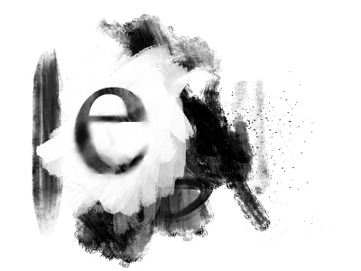 e gesso ink kylebrush letterform photoshop times new roman typography