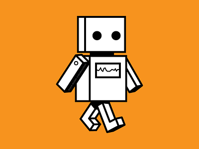cardboard robot illustrator robot vector