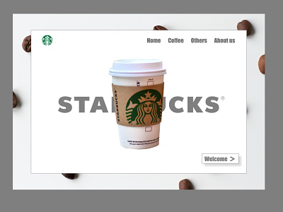 Starbucks landing page animation app branding design flat graphic design illustration landingpage logo starbucks ui ux vector webpage website