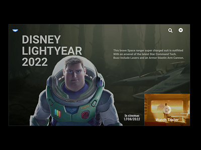 Pixar LIGHTYEAR Movie Landing Page