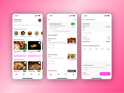 Food App UI androidapp color creativedesign design figma figmadesign food foodapp iosapp mobileapp simpledesign swiggy ui uitrends uiux userexperience userinterface ux uxtrends zomato