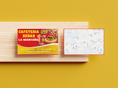 visite card for a cafeteria branding design flyer graphic design