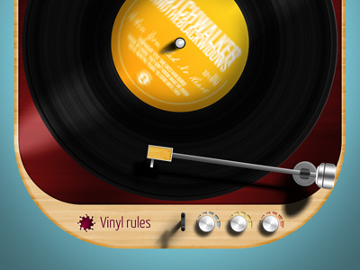 Vinyl Rules lp music player vinyl