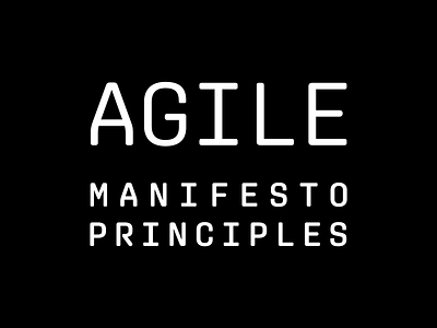 AGILE Manifesto & Principles