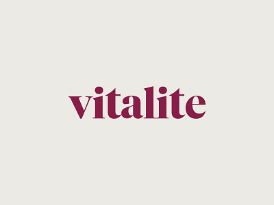 Vitalite design graphic design logo typography typorgasm