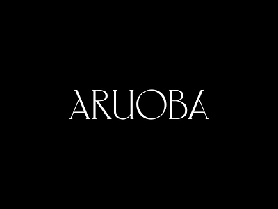 Aruoba branding design graphic design logo logotype typography typorgasm