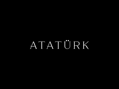 Atatürk branding design graphic design logo logotype typography typorgasm