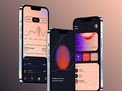 Finance app ui design