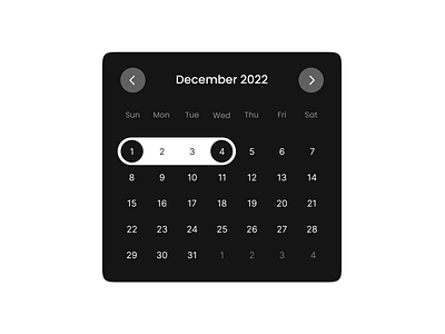 Date Picker app booking calendar dailyui date datepicker figma modern planer simple ui uidesign ux webdesign