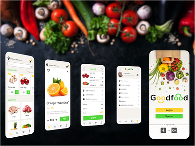 Goodfood grocery app adobe app branding design figma goodfood graphic design grocery mobile ui ux