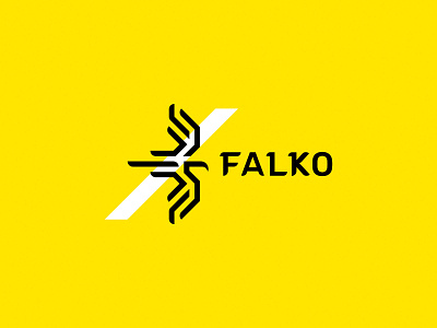 Falko logo bird brand brand identity branding design design studio draw eagle eagle logo falcon graphic design logo logo design logodesign