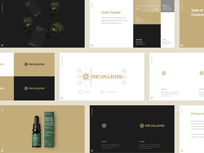 Revalens Brand Guidelines brand branding cannabis cannabis logo elegant hellohello logo plant rebrand typography