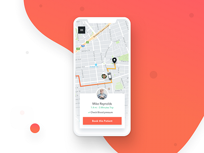Delivery Service App app concept delivery interface orange service simple uber ui ux