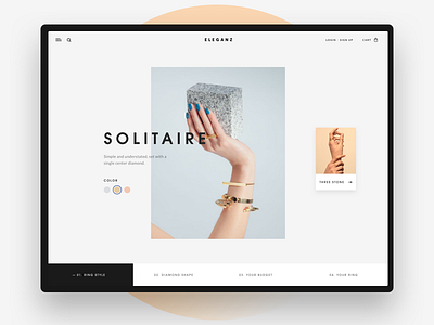 Eleganz - Wizard app bold clean design interface minimal mondrian ui ux website white wizard