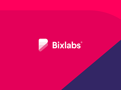 Bixlabs brand branding color concept design iso logo red violet