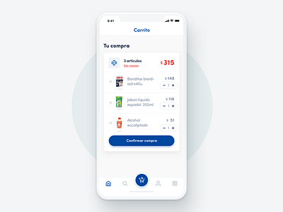 Food - E-commerce app clean design interface list minimal red shop shopping simple ui ux