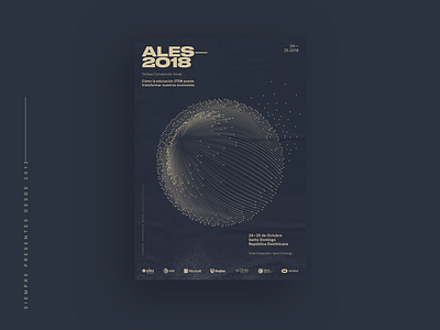 Ales - Brand Exploration Round 2 abstract branding dark design education fui gold innovation modernism poster typography