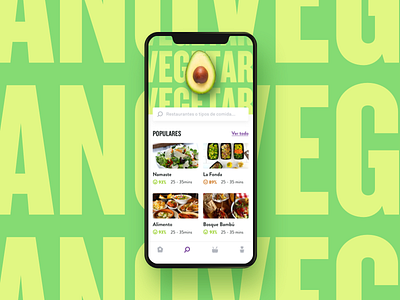Food - Explore app blue clean design explore feed food interface ios red ui ux