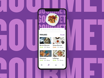 Food - Explore app blue clean design explore feed food interface ios red ui ux