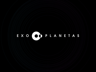 Exoplanetas brand branding dark design future galaxy logo planets space