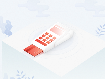 Pos illustration clean credit card credit card payment credit cards design hellohello illustration isometric minimal payment pos red red and white simple vector