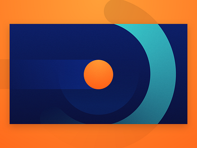 GO - Visual Block abstract animatic block blue brand branding circle design geometric go hellohello orange pattern