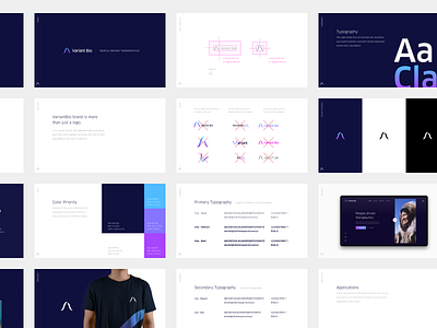 VariantBio blue brand brandbook branding construction dark blue design hellohello logo typography ui ux variantbio violet