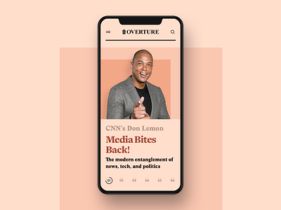 Overture - Mobile bold branding clean design hellohello humanity interface ios magazine minimal overture simple social the new york times typography ui ux web website