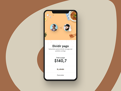 AlgoSano - Split payment algosano app bold checkout clean design food green healthy hellohello interface minimal orange payment simple split split payment ui ux white