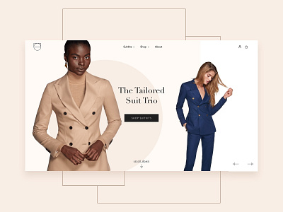 Suit app bold clean design fashion hellohello interface minimal product detail shop shopping cart simple suit typography ui ux web website white