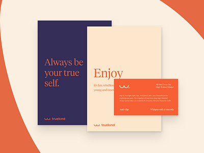 Truekind art direction blue bra branding colors design hellohello logo logotype orange stationery truekind typography vector women yellow