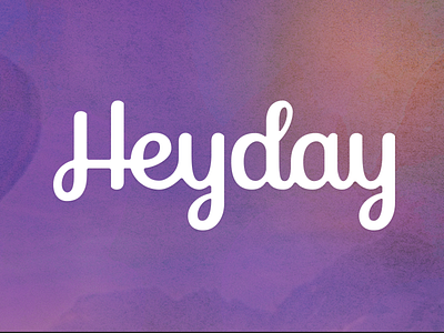 Heyday logo heyday journal lifelog logo memory timeline typography
